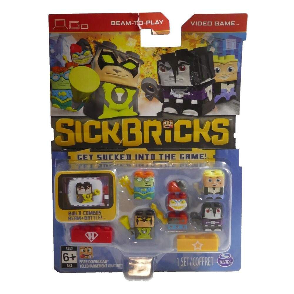 Spin Master Sick Bricks Game Characters 5 Pack Lot New & Sealed